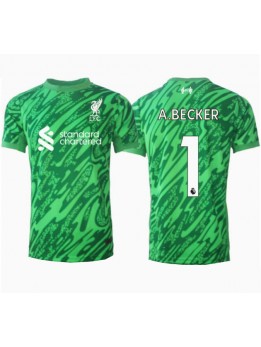 Liverpool Alisson Becker #1 Målvakt Replika Borta Kläder 2024-25 Kortärmad